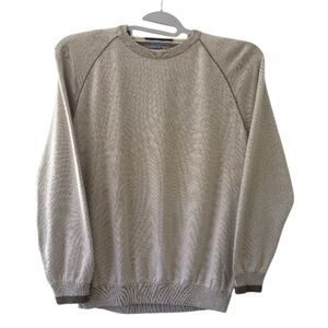 Malo Men's Light Gray Crewneck Sweater Sz: 3XL